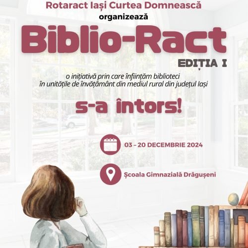 Rafturi noi cu cărți în biblioteca de la Frenciugi